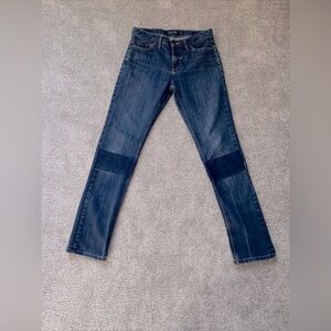Patagonia straight  Reg  Rise Patched jeans